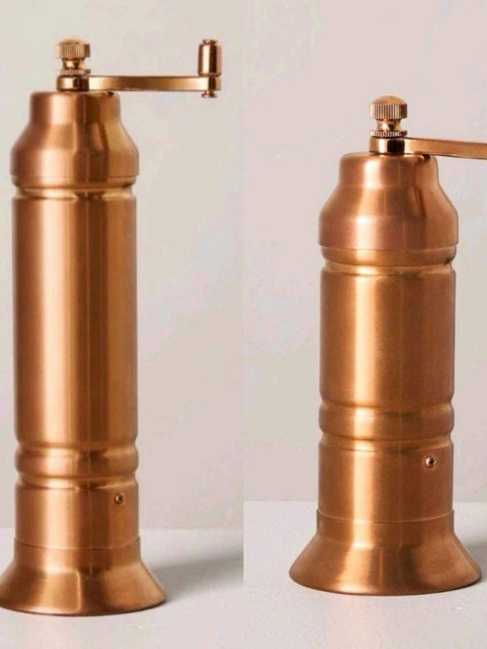 Hearth and hand with Magnolia-Tall & Short Salt and Pepper Crank Grinder Copper